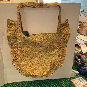 Target Floral Fabric Bag snap closure